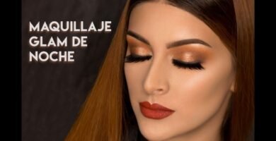 maquillaje glam de noche