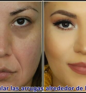 acabado perfecto con maquillaje de noche para labios con arrugas