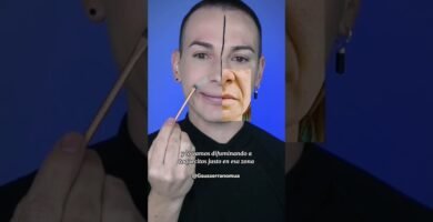 acabado perfecto con maquillaje de noche para mejillas caídas