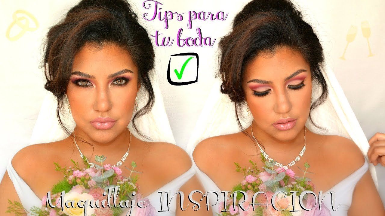 ideas románticas de maquillaje para bodas en otoño