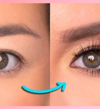 cómo lograr un look con maquillaje de noche para ojos encapotados