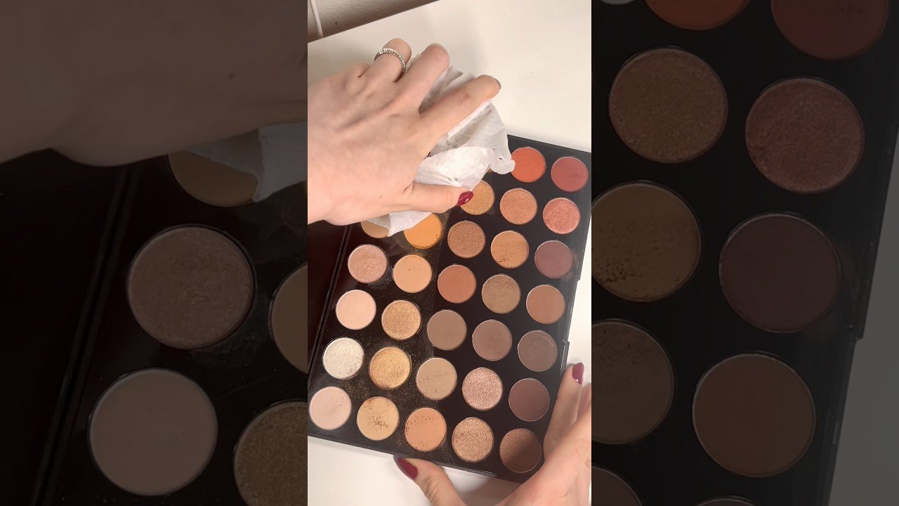 cómo limpiar tus herramientas de sombra de ojos cremosa