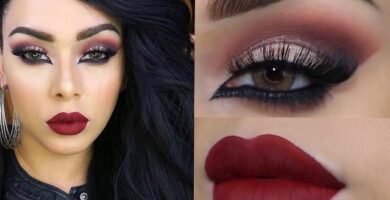 cómo lograr un maquillaje de noche para vestido rojo