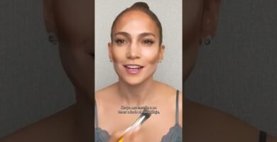 efecto lifting con maquillaje de noche para mejillas caídas