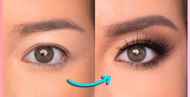 efecto lifting con maquillaje de noche para ojos encapotados
