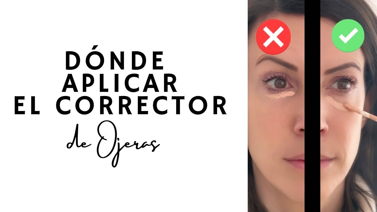 formas creativas de aplicar corrector de ojeras