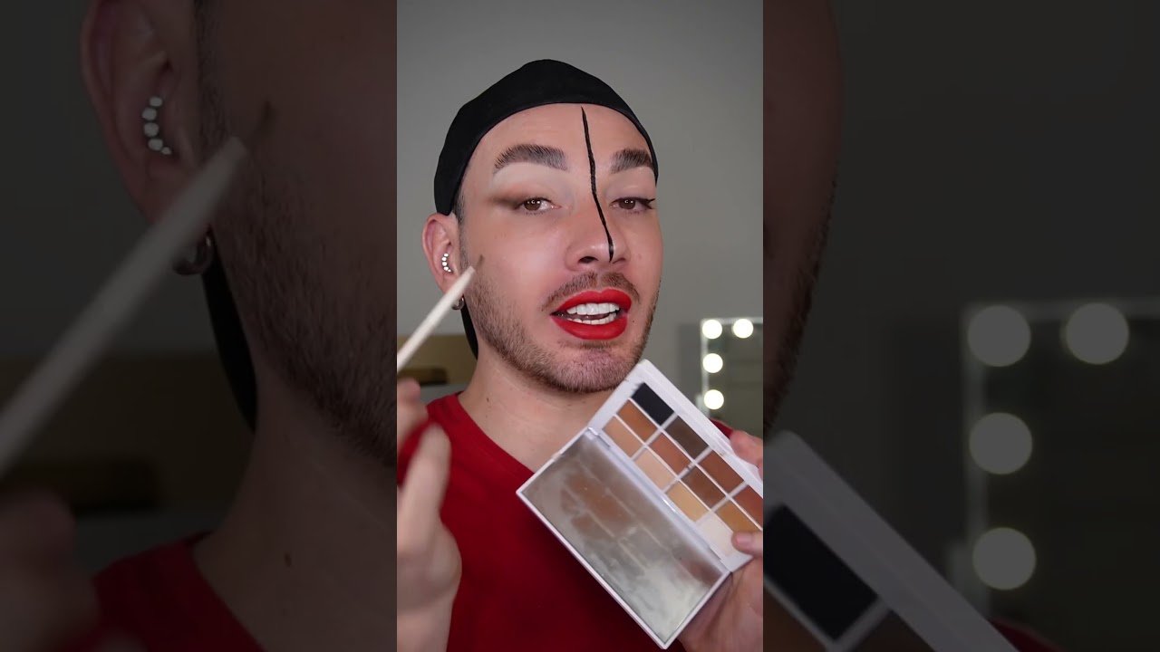 errores al usar maquillaje de noche para vestido rojo
